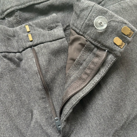 Old Navy High-Waist Pixie Skinny Ankle Pant Dark Heathered Gray 14 Office Work - Picture 6 of 11